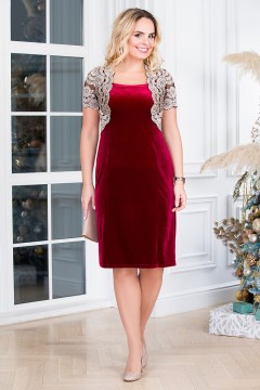 Прекрасное платье бордового цвета Lavira(фото2)