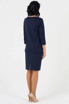 Офисная юбка тёмно-синего цвета Ajour(фото3)