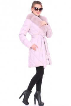 Элегантное зимнее пальто с мехом Dilisa(фото2)