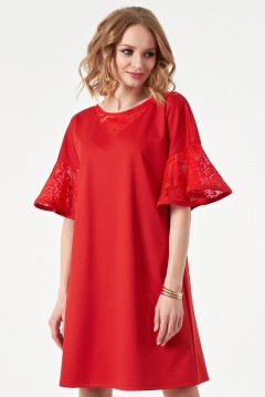 Женское платье красного цвета Wisell(фото6)