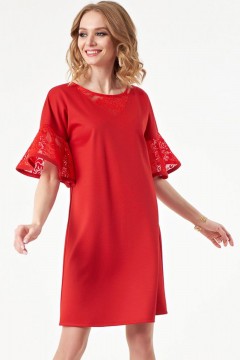 Женское платье красного цвета Wisell