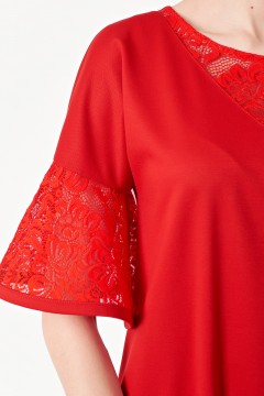 Женское платье красного цвета Wisell(фото3)