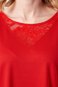 Женское платье красного цвета Wisell(фото4)