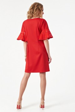 Женское платье красного цвета Wisell(фото5)