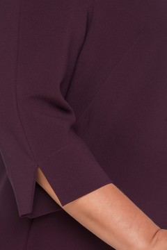 Тёмно-фиолетовое платье с укороченными рукавами Limonti(фото8)