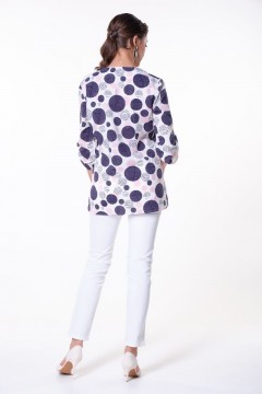Свободная блуза из лёгкой блузочной ткани Келли №2 Valentina(фото3)