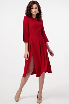 Приталенное платье тёмно-красного цвета Fly(фото2)