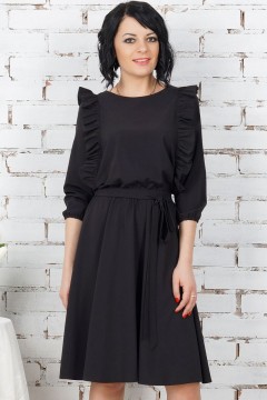 Женственное чёрное платье Ajour