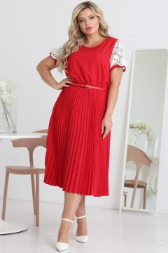 Эффектное платье красного цвета Wisell(фото2)