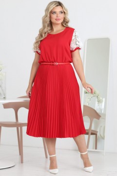Эффектное платье красного цвета Wisell