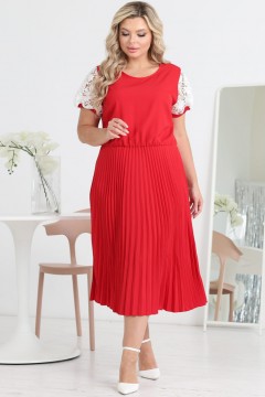 Эффектное платье красного цвета Wisell(фото3)