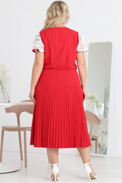 Эффектное платье красного цвета Wisell(фото8)