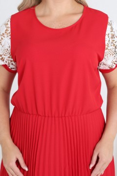 Эффектное платье красного цвета Wisell(фото6)