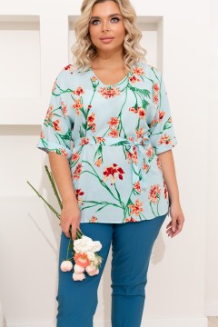 Привлекательная блуза с поясом Гвен №8 Valentina(фото4)