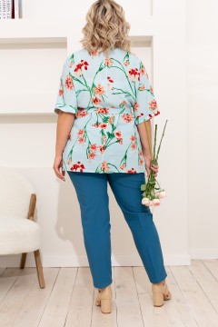 Привлекательная блуза с поясом Гвен №8 Valentina(фото3)