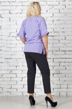 Однотонная блузка лилового оттенка Malina(фото3)