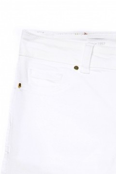 Белые зауженные джинсы 44 размера Conte Elegant Jeans(фото4)