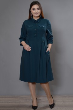 Однотонное платье с карманами Avigal(фото2)