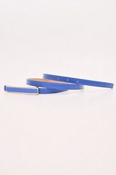 Синий ремень с удлинённой пряжкой Agata(фото2)