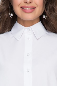 Белая рубашка со свободным рукавом Bellovera(фото3)