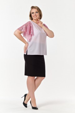 Женственная блуза с эффектными рукавами Diana(фото2)
