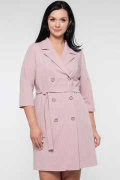Офисное платье пыльно-розового оттенка Limonti