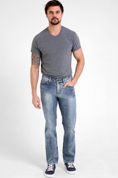 Мужские джинсы с потертостями 109995 F5 men