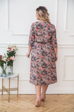 Эффектное платье с цветочным принтом Полина №2 Valentina(фото4)
