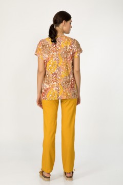 Летняя блуза из цветного штапеля Priz(фото3)