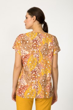 Летняя блуза из цветного штапеля Priz(фото4)