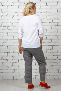 Женская блуза белого цвета Malina(фото3)