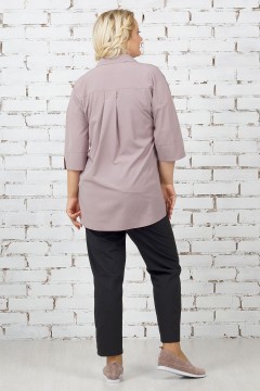 Свободная однотонная блуза Malina(фото3)