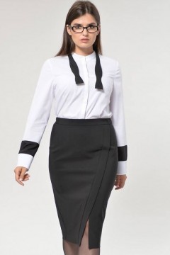 Офисная юбка черного цвета 209 черный 48 размера Mali