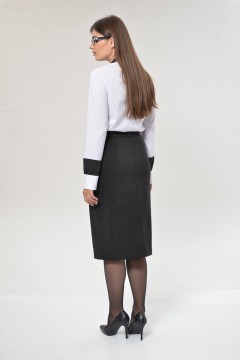 Офисная юбка черного цвета 209 черный 48 размера Mali(фото4)