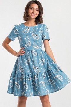 Модное платье с воланом по низу Mariko