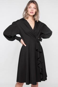 Чёрное романтичное платье Limonti