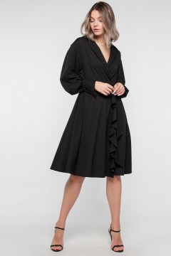 Чёрное романтичное платье Limonti(фото2)