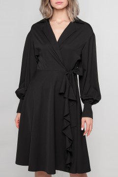 Чёрное романтичное платье Limonti(фото6)