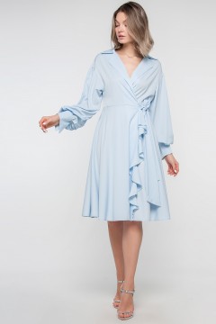 Женственное платье светло-голубого цвета Limonti(фото3)