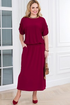 Длинная юбка бордового цвета Lavira