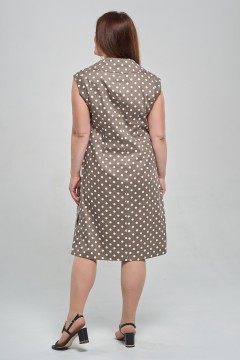 Интересное платье с принтом горох Mari-line(фото3)