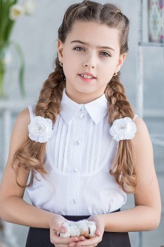 Модная блуза для девочек ХБ-1601-1 Alolika