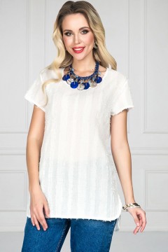 Белая блузка из хлопка Bellovera
