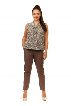 Воздушная блуза пастельной расцветки Liza Fashion(фото2)