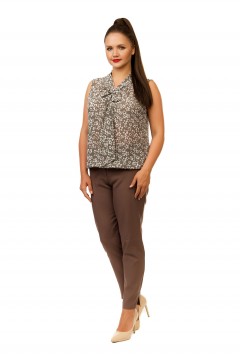 Воздушная блуза пастельной расцветки Liza Fashion(фото3)