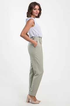 Женственные брюки оливкового цвета Mariko(фото2)