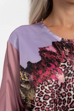 Атласная блуза нежной расцветки Wisell(фото7)