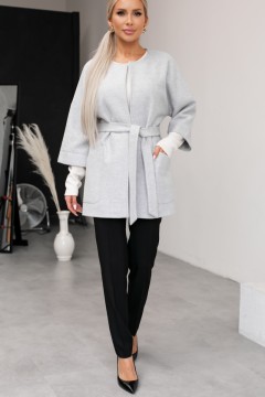 Стильное пальто без подкладки Хельга №3 Valentina(фото2)