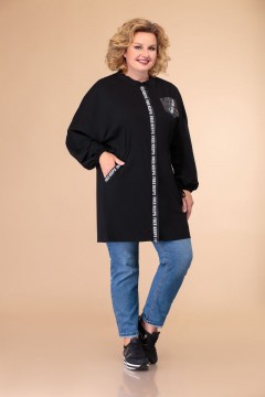 Текстильный жакет в стиле полуспорт 1447 58 размера Svetlana Style(фото2)