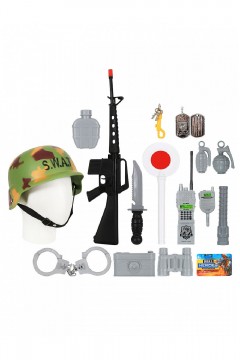 Набор оружия военного с каской для мальчика Familiy